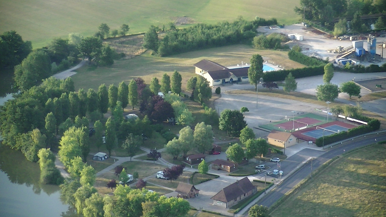 vue aérienne camping